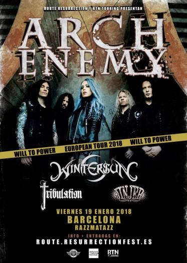 Arch Enemy cartel 2018