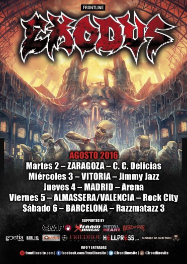 Exodus cartel gira 2016