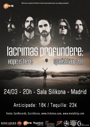 Lacrimas Profundere Madrid cartel