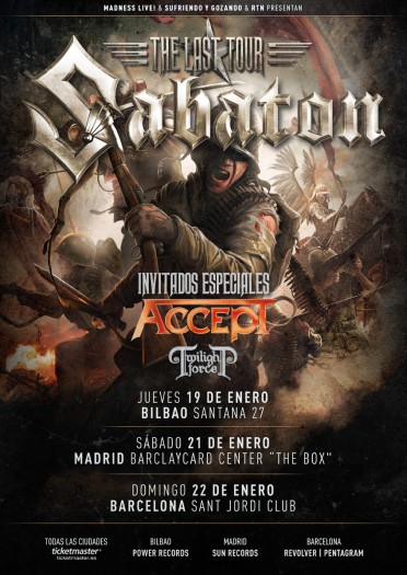 Sabaton Accept cartel 2016