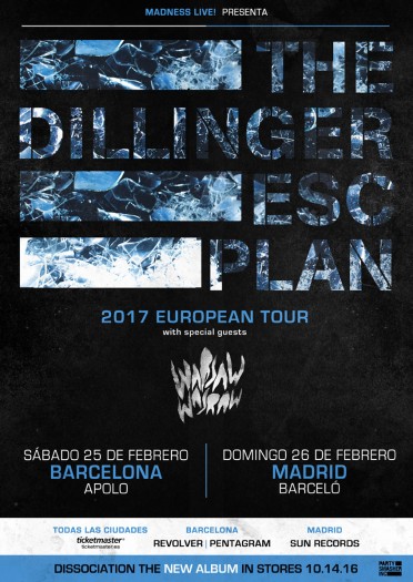 The Dillinger Escape Plan cartel 2017