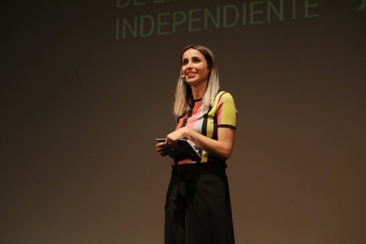 Zahara presentando la gala